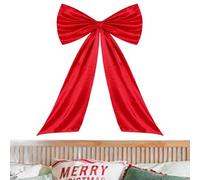Generico Weihnachts | Deko mit Band | Übergroße Weihnachts mit Langen Schleifenbändern - für Wand Tür Kaminstufe Treppe Hintergrund Wohnzimmer Schlafzimmer