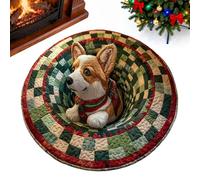 Generico Weihnachts Teppich - Festlicher 3D Weihnachtsläufer | Matte Für Eingang, Terrasse, Küche, Wohnzimmer, Schlafzimmer, Außenbereich, Hausflur, Hof, Winter Boden Dekoration