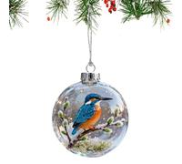 Generico Weihnachtskugeln - 3D Durchsichtige Künstliche Heimdekoration, Kolibri Baum Anhänger | für Thanksgiving Feiertag Geburtstag Winter Büros Wohnzimmer Schlafzimmer Auto Wohnheim Accessorie