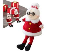 Generico Weihnachtsmann- - weiches sitzendes Figuren-Design | Plüsch-Klaus-Ornament | Feiertagsdekorationsstück | Festliche Präsentation für Autoregal, Wohnzimmer mit kuscheliger Textur