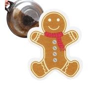 Generico Weihnachtsschwamm Lebkuchenmann-Design, Weich | Kratzfester Schrubber mit Weihnachtsbaum-Motiv | Mehrzweckreiniger für Küche, Bad und festliche Reinigung | Schonend & langlebig