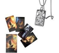 Generico Weird World Tarot Deck - 12x7cm, inglese, per principianti, comprese le carte dei tarocchi e la collana dei tarocchi