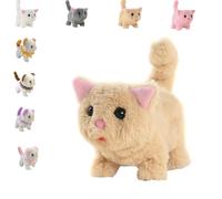 Generico WellnessAura - My Realistic Cat Toys - Bring Endless Joy and Warmth, That Acts Like a Real cat, Can Walk, Wag Its Head and Tail, Meow, and Does Not Shed Easily (A)
