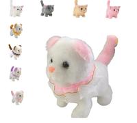 Generico WellnessAura - My Realistic Cat Toys - Bring Endless Joy and Warmth, That Acts Like a Real cat, Can Walk, Wag Its Head and Tail, Meow, and Does Not Shed Easily (F)