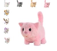 Generico WellnessAura - My Realistic Cat Toys - Bring Endless Joy and Warmth, That Acts Like a Real cat, Can Walk, Wag Its Head and Tail, Meow, and Does Not Shed Easily (C)