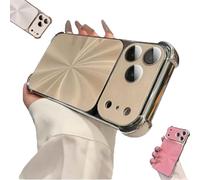 Generico Weseecase Cd-Texture Case Cover for iPhone, Quad-Corner Drop-Proof & Full Camera Protection for Iphone17/16/15/14pro Max (for iPhone13 PRO,Gold)