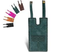 Generico Western Boot Wallet with Snap Strap, 2025 Fashion Leather Wallet, Unisex Snap Wallets, For Vintage Denim Lovers (green,1pcs)