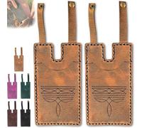 Generico Western Boot Wallet with Snap Strap, 2025 Fashion Leather Wallets, Slim Cowboy Billfold Holds Multiple Cards for Women Man (tawny-2 pieces)