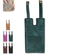 Generico Western Boot Wallet with Snap Strap, 2025 Fashion Leather Wallets, Slim Cowboy Billfold Holds Multiple Cards for Women Man (green-1 piece)