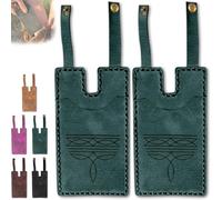 Generico Western Boot Wallet with Snap Strap, 2025 Fashion Leather Wallets, Slim Cowboy Billfold Holds Multiple Cards for Women Man (green-2 pieces)