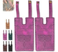 Generico Western Boot Wallet with Snap Strap, 2025 Fashion Leather Wallets, Slim Cowboy Billfold Holds Multiple Cards for Women Man (pink-2 pieces)