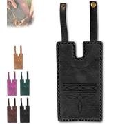 Generico Western Boot Wallet with Snap Strap, 2025 Fashion Leather Wallets, Slim Cowboy Billfold Holds Multiple Cards for Women Man (black-1 piece)