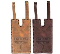 Generico Western Boot Wallet with Snap Strap, Handcrafted Leather Boot Credit Card Holder, with Snap Fastening, for Women Men (A5)