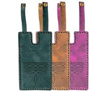 Generico Western Boot Wallet with Snap Strap, Handcrafted Leather Boot Credit Card Holder, with Snap Fastening, for Women Men (B5)