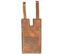 Generico Western Boot Wallet with Snap Strap, Handcrafted Leather Boot Credit Card Holder, with Snap Fastening, for Women Men (Tawny)