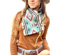 Generico Western Cowboy Green Warm Neck Hood, Womens Neck Warmer with Snap Closure, Hooded Scarf Winter, for Women (A)