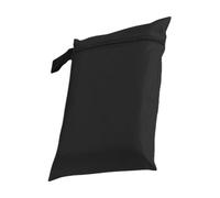 Generico Wet Clothes Bag, Waterproof Diaper Pouch, Reusable Lightweight Zipper Closure, Oxford Cloth Water-Resistant Storage, Swimming Camping Travel, 8.66x13.78 Inches, Black, 1 Pack