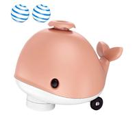 Generico Whale Floating Ball, Cute Whale Electric Toy, Flexible Wheels with Music Function, Cooling Fan Pet Supplies, Interactive Balancing Blowing Game for Cats, Kittens, 5.63x4.06x4.72 In