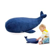 Generico Whale Plush Toy, Hugging Pillow Doll, Skin-Friendly Stuffed Animal for Nursery, Bedroom, Sofa, or Car, Soft and Cuddly Gift for Kids and Adults, 25x8x8cm, 45x15x15cm Sizes
