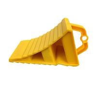 Generico Wheel Chock - Car Tire Stopper, Anti Slip Block for Trucks, ABS Grip Holder with Portable Yellow Design, Vehicle Accessory, Safety Tire Wedge for RVs, Trailers And Parking Stability