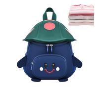 Generico Whimsical Mushroom Shaped Waterproof Mini Backpack Schoolbag | Little Boy Backpack for Girls Daycare Preschool Zoo Activities Snacks Toys Park Garden Camping Picnic Walking