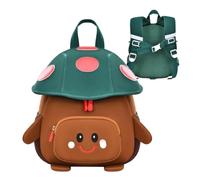 Generico Whimsical Mushroom Shaped Waterproof Mini Backpack Schoolbag | Little Boy Backpack for Girls Daycare Preschool Zoo Activities Snacks Toys Park Garden Camping Picnic Walking