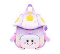 Generico Whimsical Mushroom Shaped Waterproof Mini Backpack Schoolbag | Little Boy Backpack for Girls Daycare Preschool Zoo Activities Snacks Toys Park Garden Camping Picnic Walking