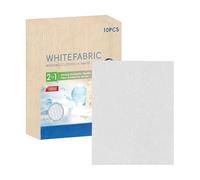 Generico White Fabric Dye - 10 Sheets Convenient To Use Natural Coloring Restorer | 14x11cm White Gentle Fabric Paint | For Cotton Wool Wood Linen Laundry Clothing Shirt Jeans