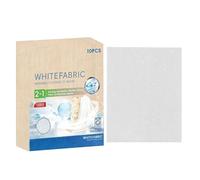 Generico White Fabric Dye - 5.51 Inch Fabric Whitener Sheets | Pigment Ɓased Concentrated Layer - 10-pack laundry color restorer for cotton linen and wool clothes, ideal for wash cycles