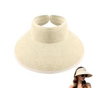 Generico Wide Brim Beach Visor Packable Sun Shield Outdoor Travel Headwear