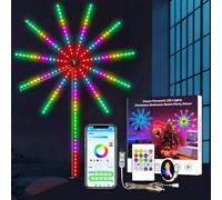 Generico Wifi Bluetooth Smart Fireworks Led Light, Colorful Fireworks Light Strip Set, Smart Firework Led Lights, Sparkler Lights With Mic Sync, Remote & App Control (1Set)