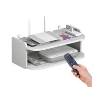 Generico WiFi Router Storage Box- Wall Mounted Router & TV Set-Top Box Shelf, Punch-Free Installation | Thickened PP, Double & Triple Layer Options, Space-Saving Home Organizer