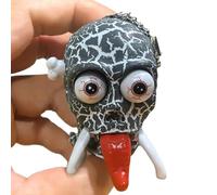 Generico Wind Up Skeleton Toy, Clockwork Skull Walking Figurine, Funny Halloween Desk Decoration, Party Favor, Prank Model for Birthday Celebration, Home, And Offices Display, 4.3x5.3x6.5cm