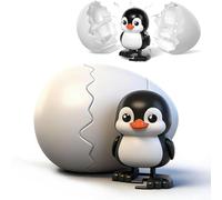 Generico Wind-Up Surprise Eggs,Creative Easter Animal Bounce Eggs,Easter’s Latest Gift Wind-Up Animal Hatching Surprise Egg,Easter Hatching Party Supplies,Cute Eggshells Open Clockwork Eggs (Style B)