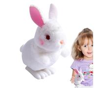 Generico Wind Up Toy - 12.5x8x5.5cm Bunny Plush Toys | Clockwork Toy | Hopping Bunny, Cute Toys, Small Size Easy To Hold, Kids Gift | ABS Material, Fun for Children 3 Years And Abové