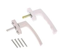 Generico Window Handles for Upvc Windows, Maniglia di trasmissione for porte e finestre in metallo, con apertura a spinta trazione, maniglia rotazione, serratura(A)
