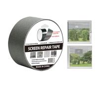 Generico Window Mesh Screen Repair - Blocks Flying Household, Self Adhesive Flexible Patch Web, 5x2cm Patch Grid + 9x9x5cm Roll Dimensions, Fibreglass Textile Core - for Patio Frames & Camper
