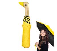 Generico Windproof Umbrella Cute UV Women Sun and Rain 8 Ribs Wood Handle