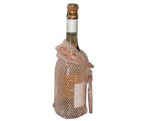 Generico Wine Bag,Rhinestone Mesh Pouch With Handle - Delicate Wine Bottle Pouch - Food Service Equipment & Supplies For Champagne Celebration Party Wedding Picnic Dinner Travel Holiday