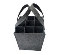 Genérico Wine Bag with hidden Window - Wine Bottle Bag with Viewing Window | Bottles Bags | Foldable Bottle Carrier Withh Dividers Wines Bags for Travel. Picnic, portatile Leak-Proof, Grigio scuro