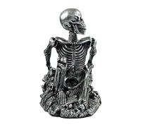 Generico Wine Bottle Holder, Halloween Skull Rack, Resin Skeleton Organizer, Spooky Decorative Stand, Counter Display, for Men Women Kitchen, Pantry, Cabinet, Bedroom and More