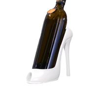 Generico Wine Bottle Rack - High Heel Shoe Wine Display Stand | Small Red Ẃine Holder, 8 Inch Tall Single Ẁine Bottle Holder for Home Kitchen Countertop Bar