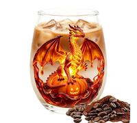 Generico Wine Glass - Halloween Stemless Glass, Dragon Printed Drink Cup