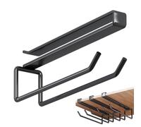 Generico Wine Glass Hangers Under Shelf - Space Saving Metal Glassware Storage Rack, Hanging STEMWAREe Organizer for Kitchen Cabinet Shelf Display, Elegant barwaree Holder | Dining Room Cellar Use