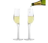 Generico Wine Glasses For Red Wine | Half Transparent Cup 2X Red Ẃine Glass,Half White Ẁine Cup Glass, Clear Drink Glasses For Hotel, Restaurant, Kitchen