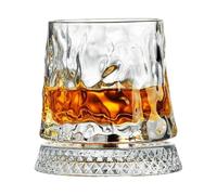 Generico Wine Glasses - Transparent Round Bottom, Rotating Classic Drinking Vessels, Refined Cocktail Glassware Showcasing Balanced Motion Construction For Men Dad Father Husband Drinking