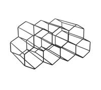 Generico Wine Holder 9 Bottles - 3-Tier Wine Rack | Tabletop Winee Holder Stand, 13.78x7.48x6.89 Inches Metal Wines Rack Cabinet 3 Tier Wines Racks Floor Winee Holders Stands For Counter