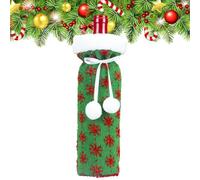 Generico Wine Rack, Snowflake Knitted Bag, Holiday Bottle Cover, Festive Design, Elegant Craftsmanship, 11.61x5.12x1.18 Inches, Perfect For Table Centerpieces And Present Giving