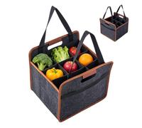 Generico Wine Tote Bag - 9-Grid Reusable Felt Wine Storage Bag