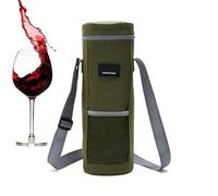 Generico Wine Tote Bag, Portable Wine Carrier, Insulated Wine Tote, Drink Carrier With Handle, Foldable Wine Carrier, Liquor Carrier Bags 2l 600d Oxford + Pearl Cotton + Aluminum Film Wine Tote Bag X1